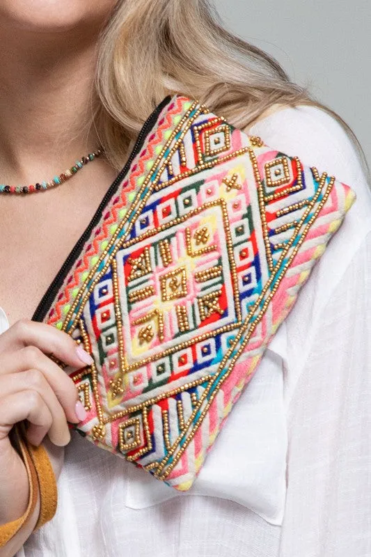 Kinsley Beaded Pouch