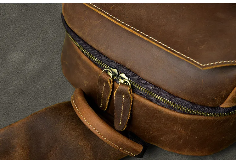 Large Sling Bag For Men Large Leather Mens Sling Bag Big Sling Backpack For Men