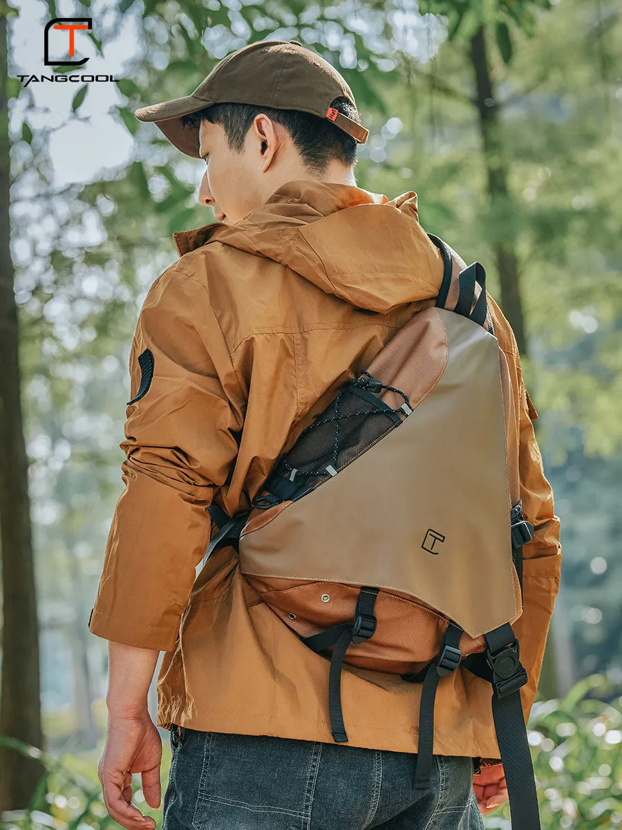 Large Sling Bag For Men Oxford Fabric Waterproof Hiking Sling Bag For Big Men