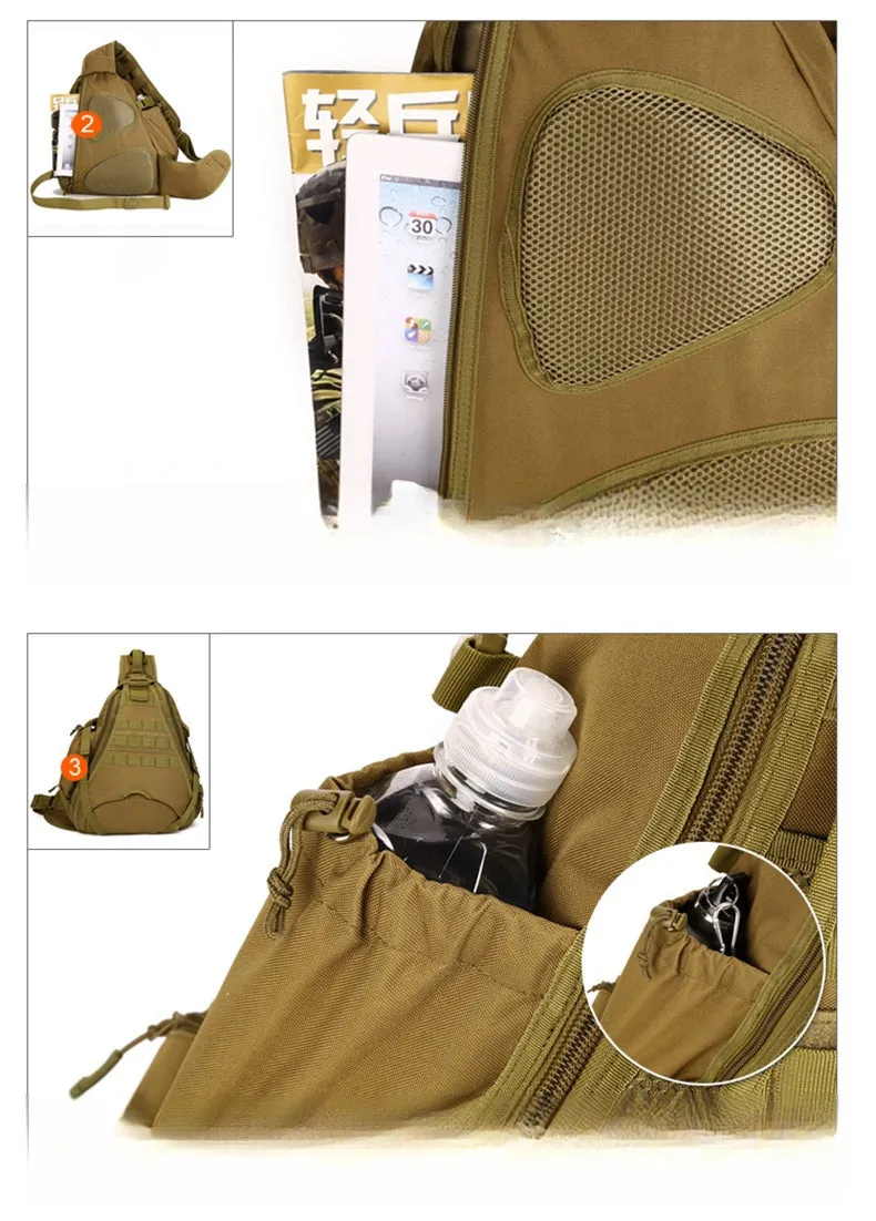 Large Tactical Sling Bag For Men Nylon Military Backpack Desert Digital Tactical Backpack For Men