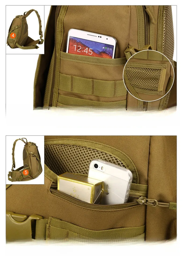 Large Tactical Sling Bag For Men Nylon Military Backpack Desert Digital Tactical Backpack For Men