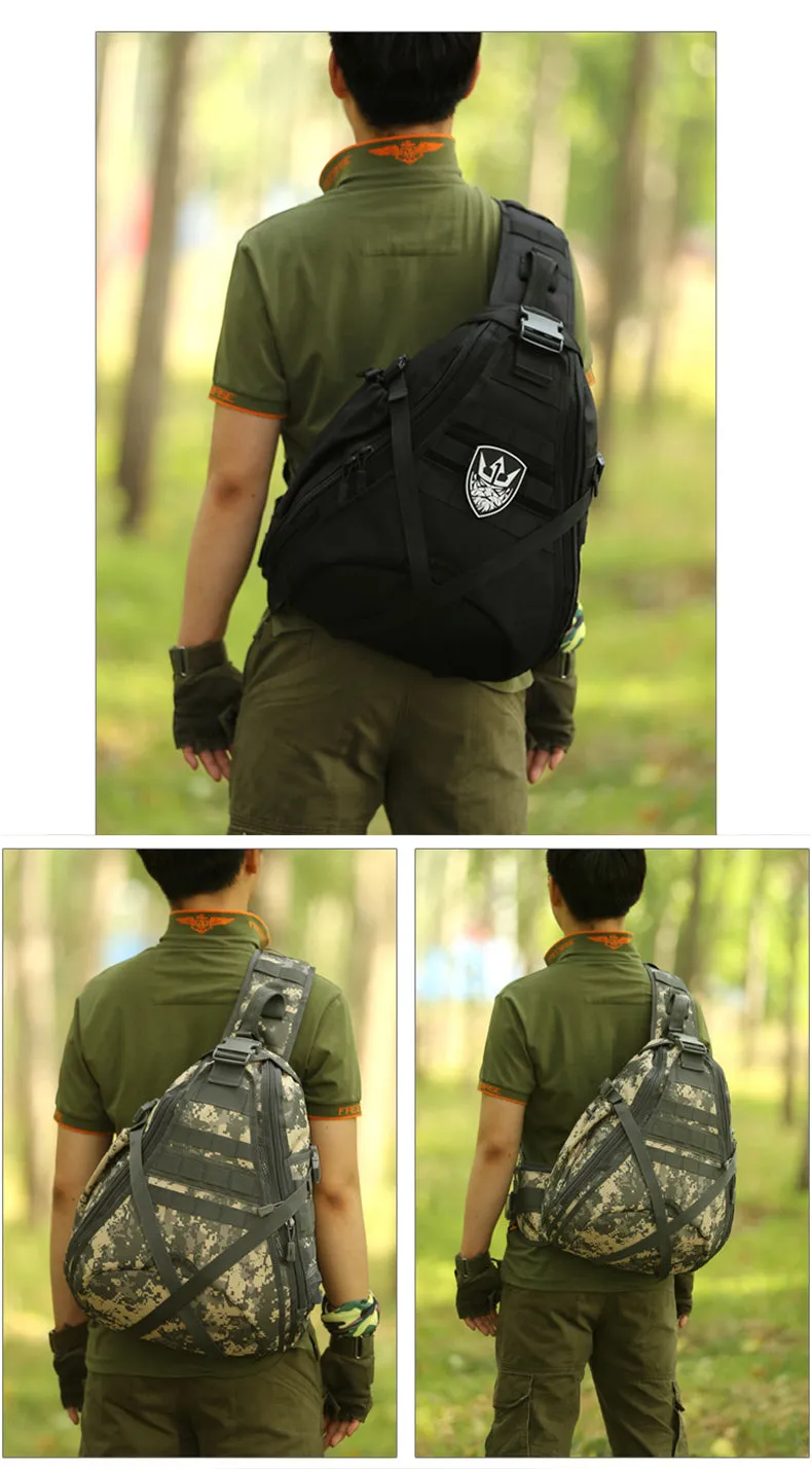 Large Tactical Sling Bag For Men Nylon Military Backpack Desert Digital Tactical Backpack For Men