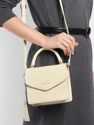 Lavie Luxe Aura Off White Small Women's Flap Sling
