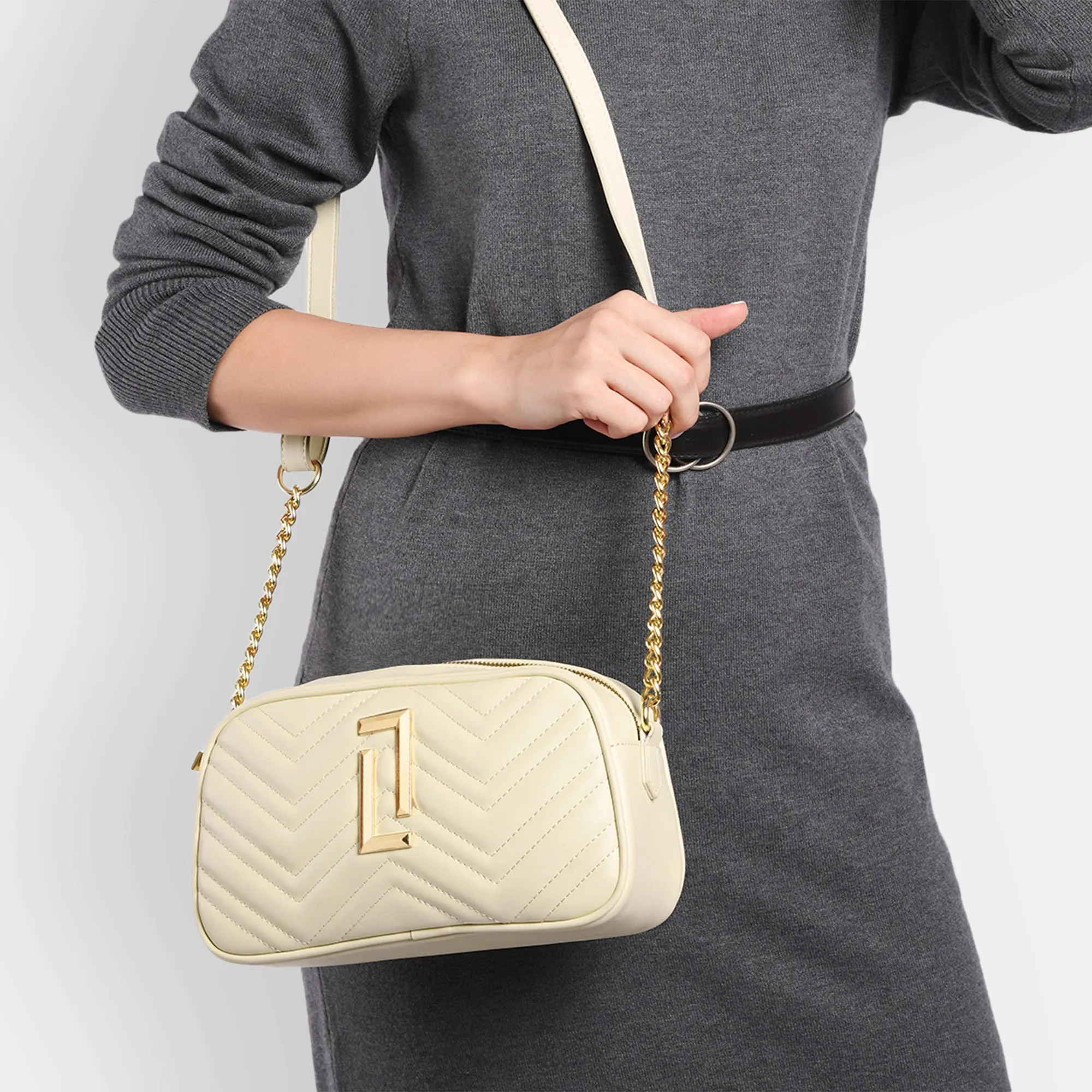 Lavie Luxe Aztec Box Off White Medium Women's Sling