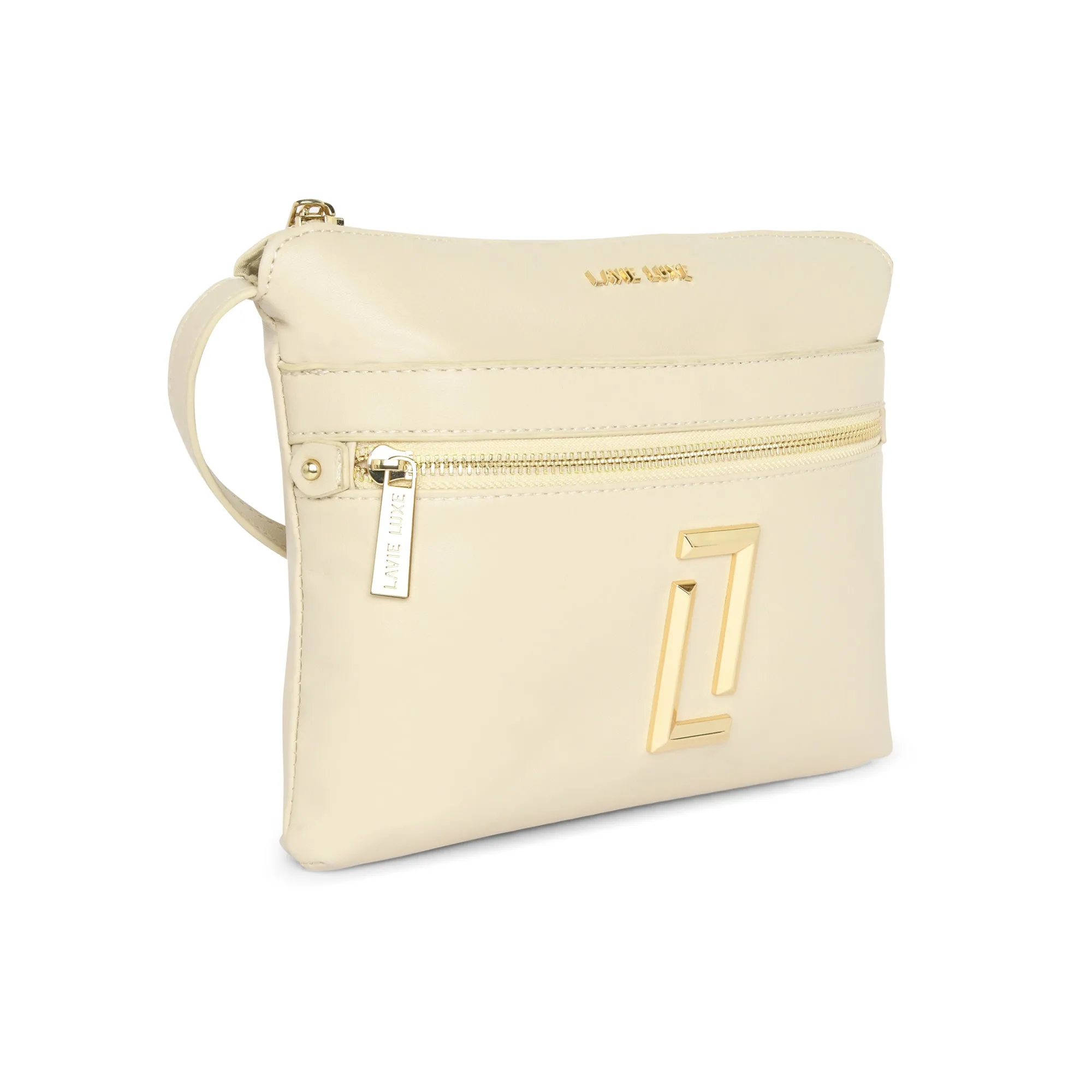 Lavie Luxe Beige Small Women's Quick Access Sling Bag