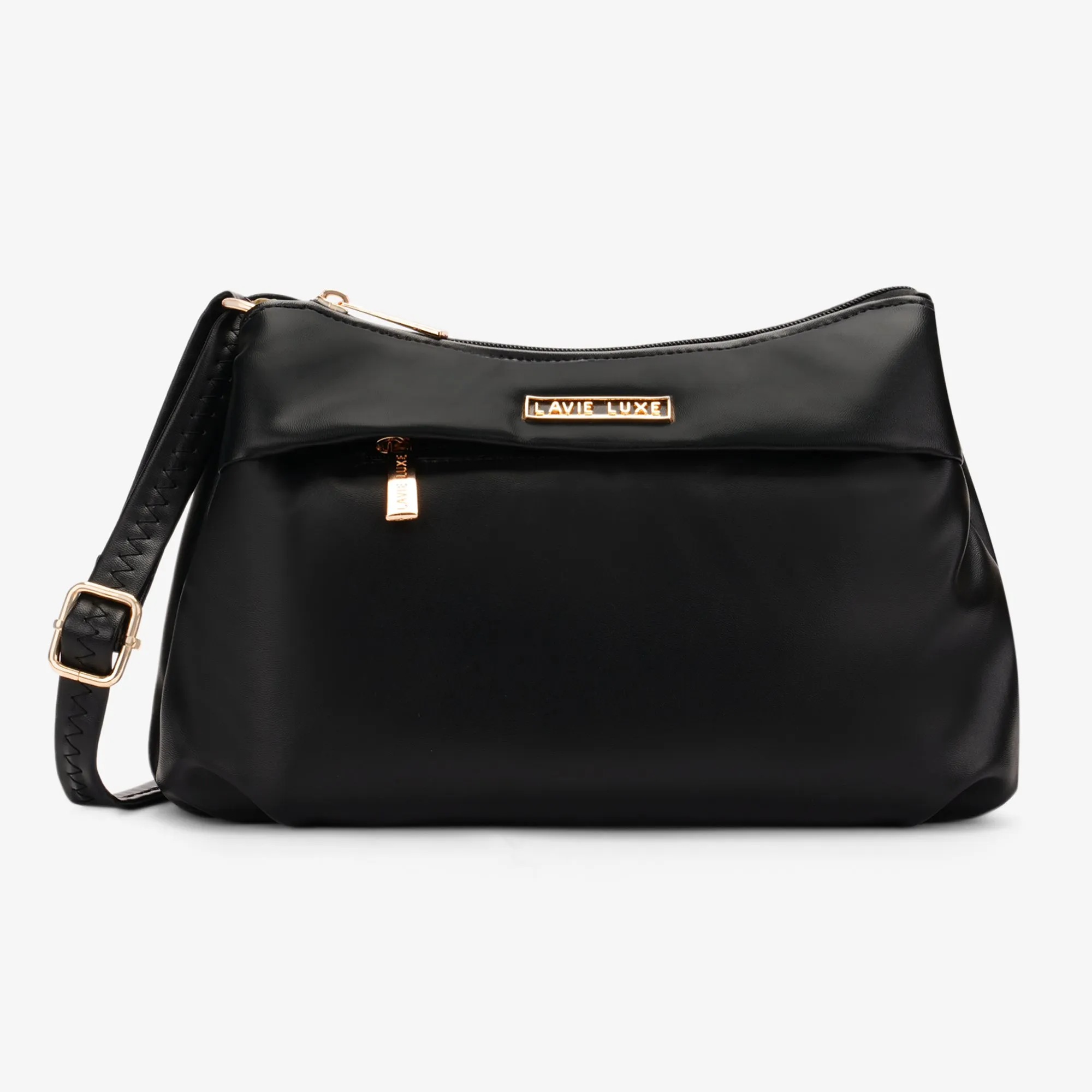 Lavie Luxe Rose Black Medium Women's 3 Compartment sling