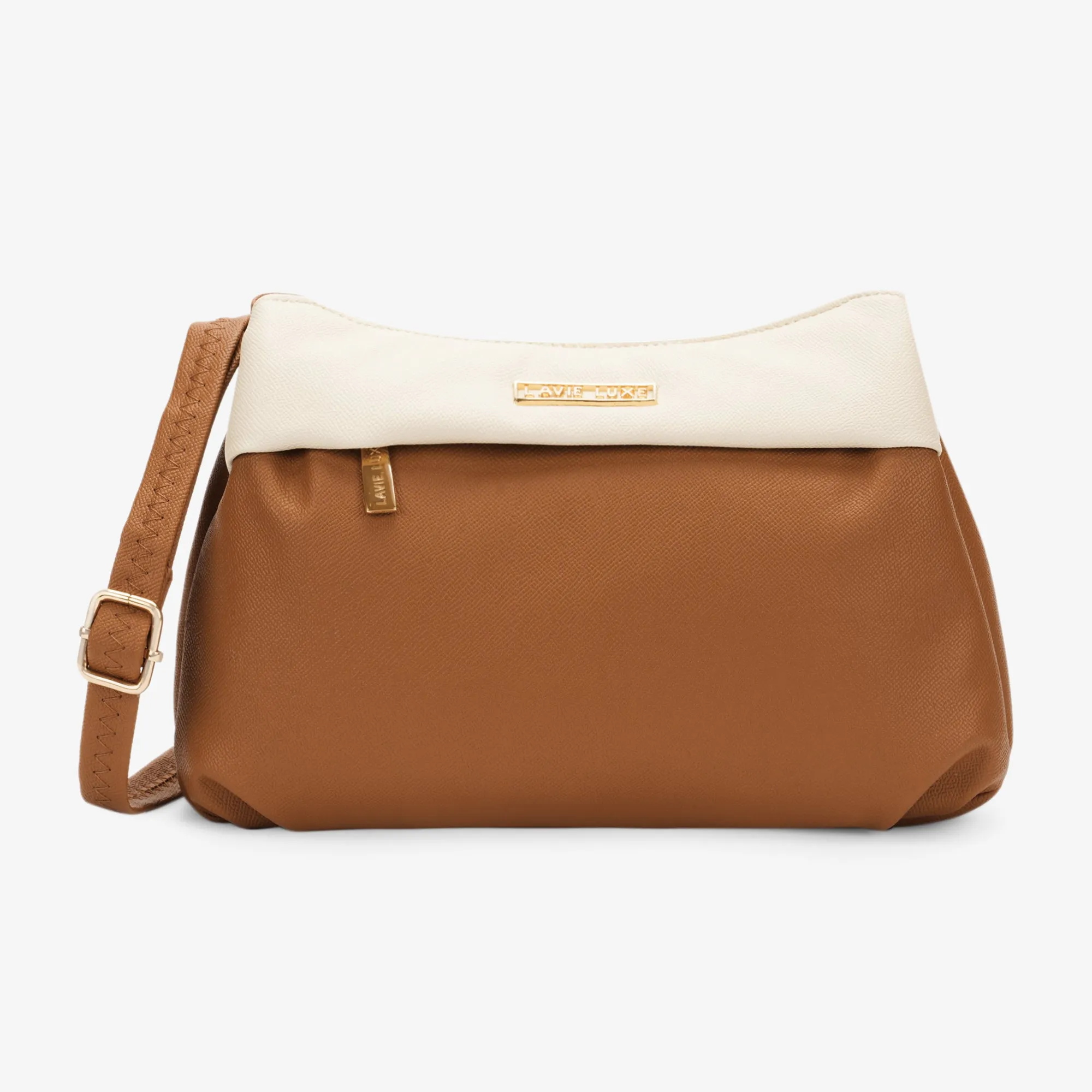 Lavie Luxe Rose Tan Medium Women's 3 Compartment sling