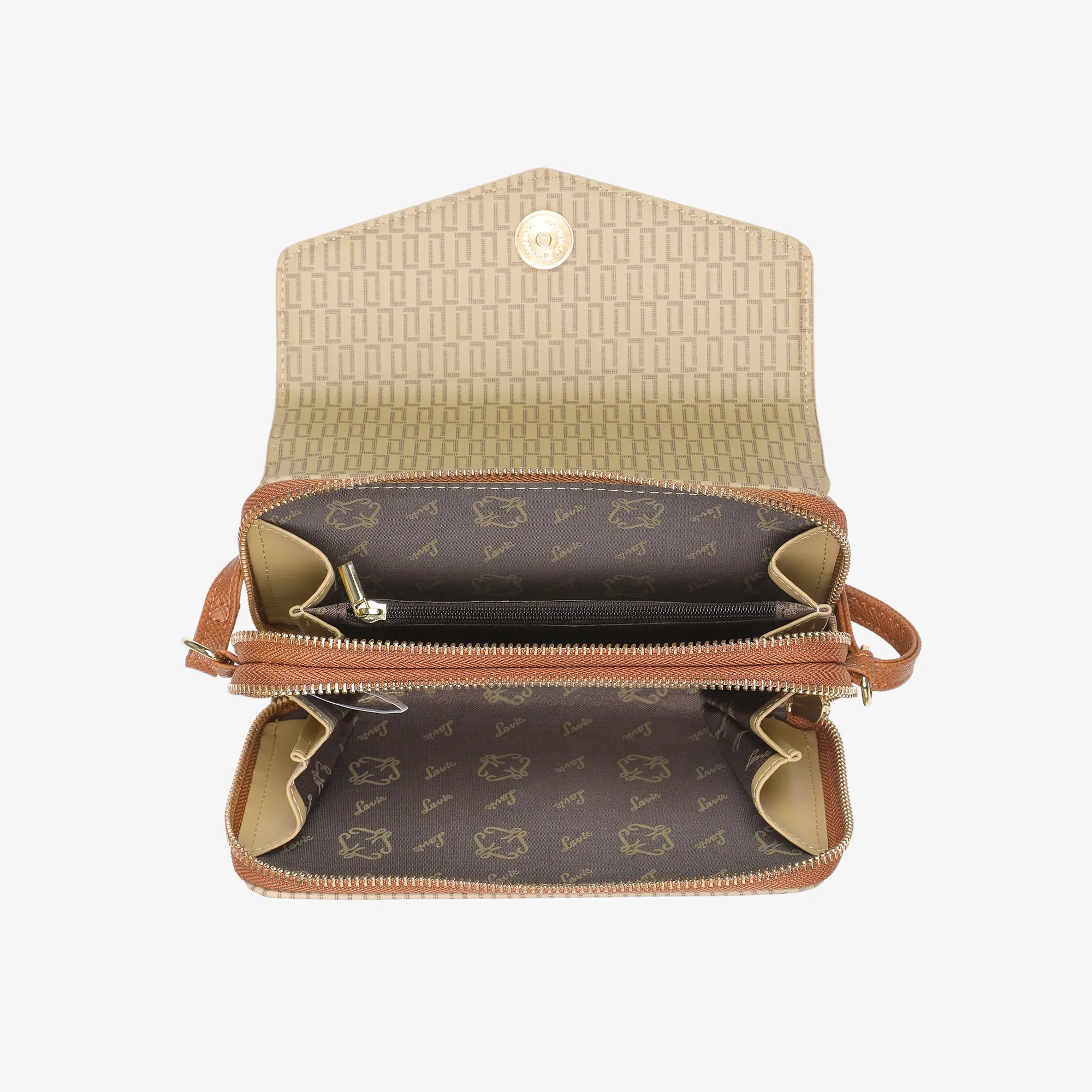 Lavie Luxe Sally Taupe Large Women's Sling Wallet