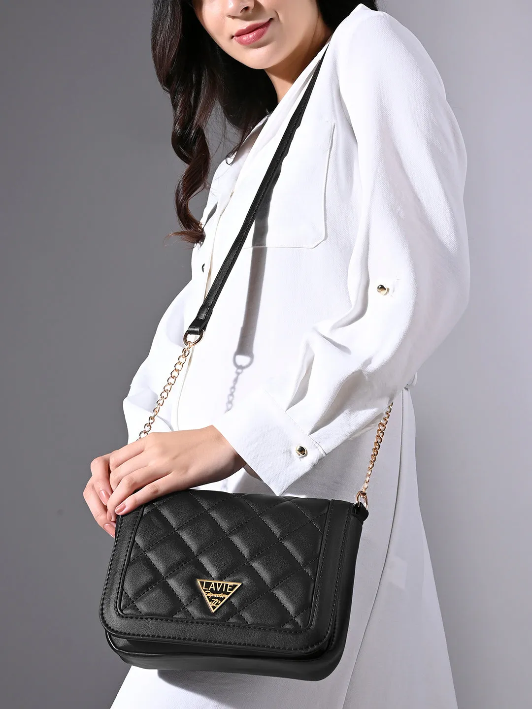 Lavie Signature Atlanta Small Tan Womens Sling Bag