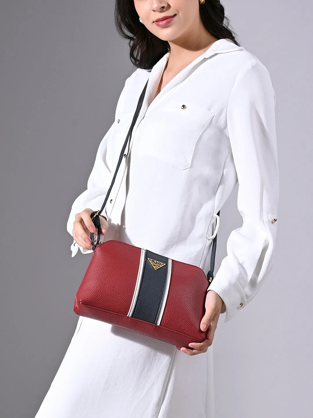 Lavie Signature Georgia Small Red Womens Sling Bag