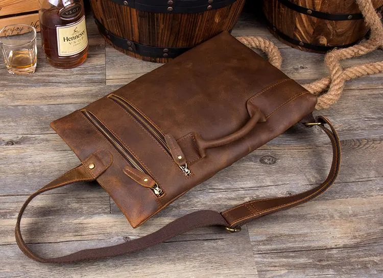 Leather Mens Cool Sling Bag Crossbody Bag Chest Bag for men