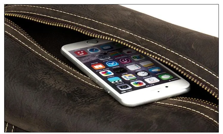 Leather Mens Cool Sling Bag Crossbody Bag Chest Bag for men