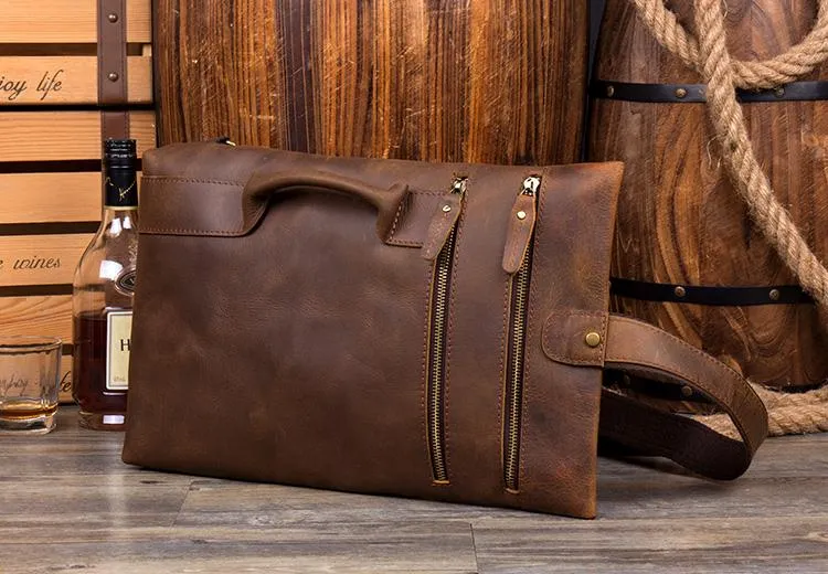 Leather Mens Cool Sling Bag Crossbody Bag Chest Bag for men