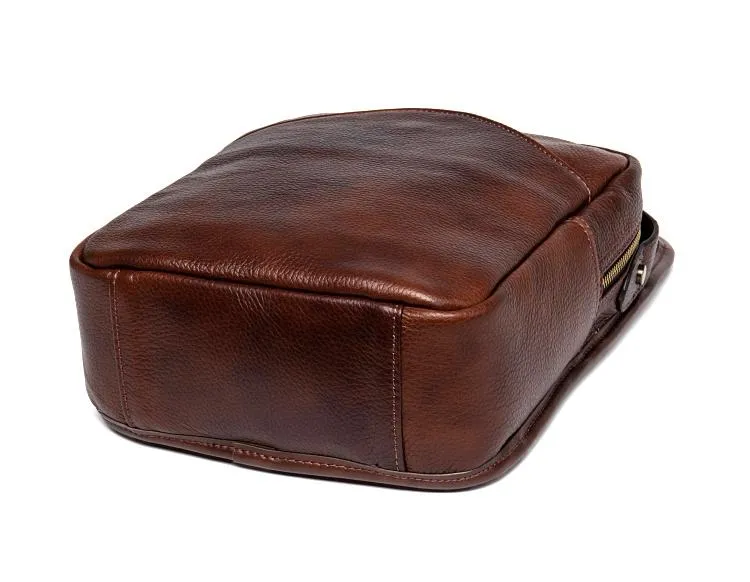 Leather Mens Cool Sling Bag Crossbody Bag Chest Bag for men