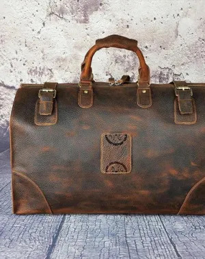 Leather Mens Doctor Bag Weekender Bags Travel Bag Duffle Bag for Men
