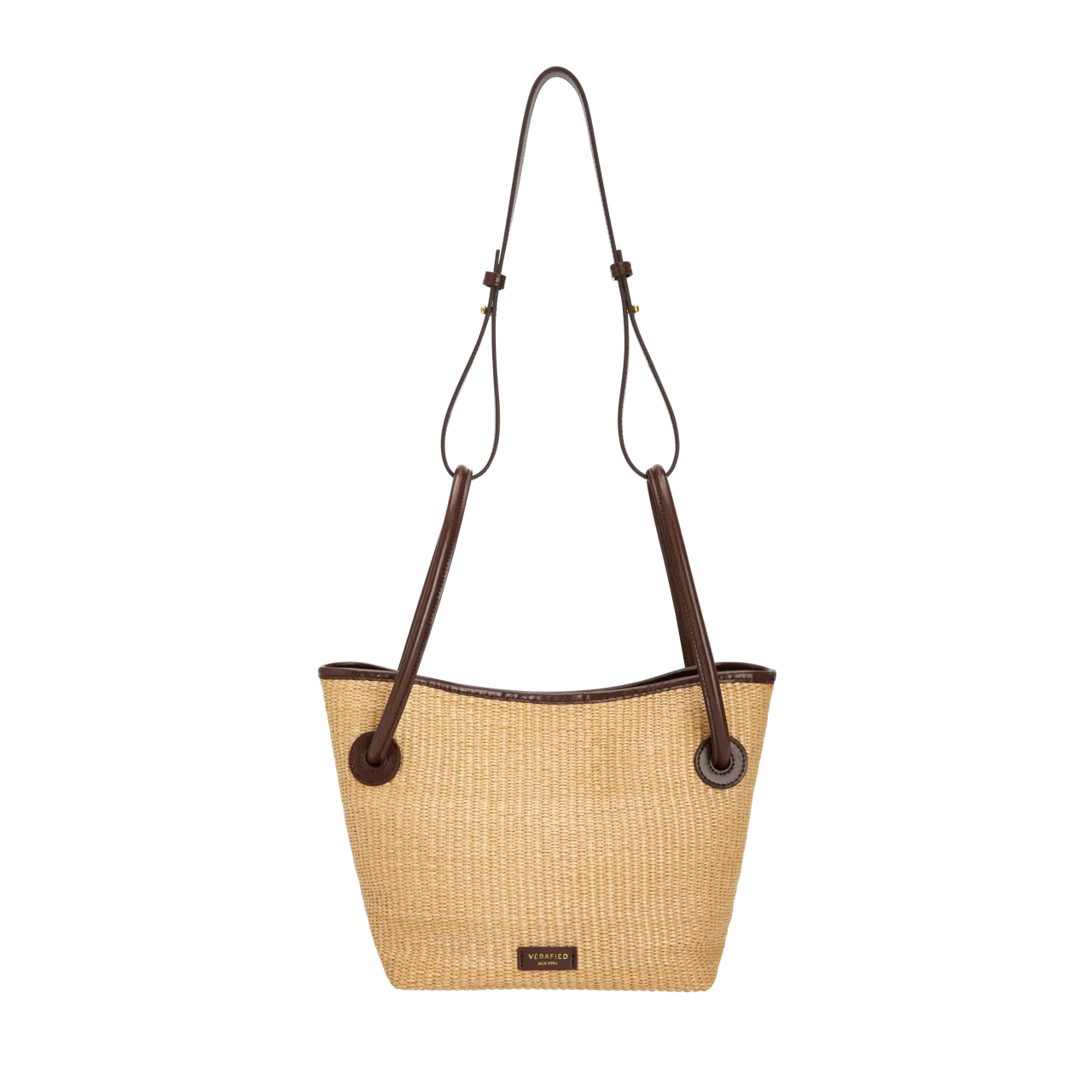 Leather-trimmed Raffia Bucket Bag(Pre-Order. Will Ship Mid-May)