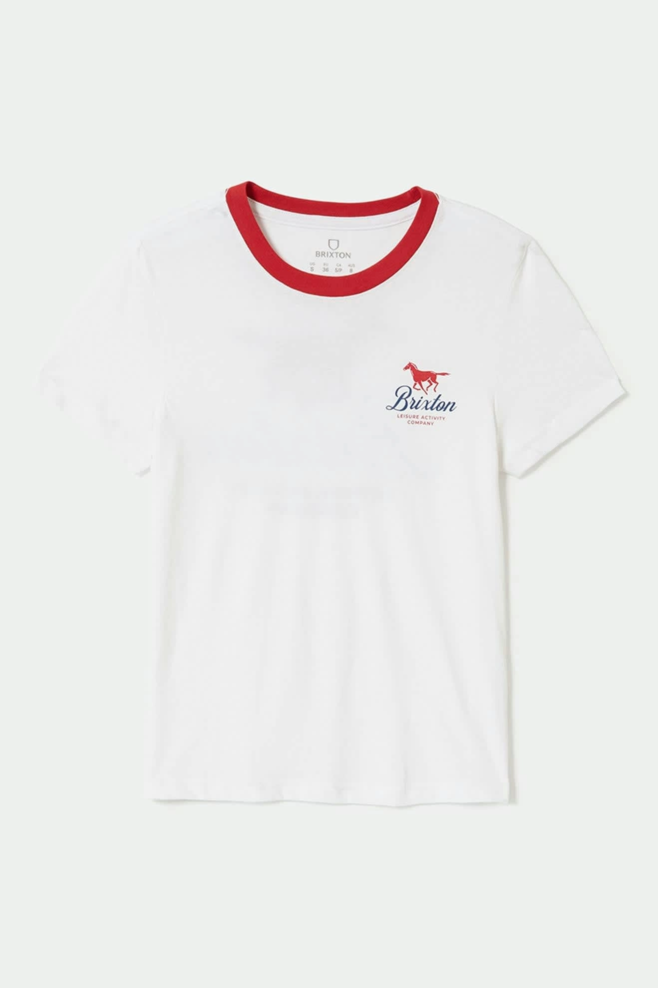 Leisure Activity Fitted Crew T-Shirt - White