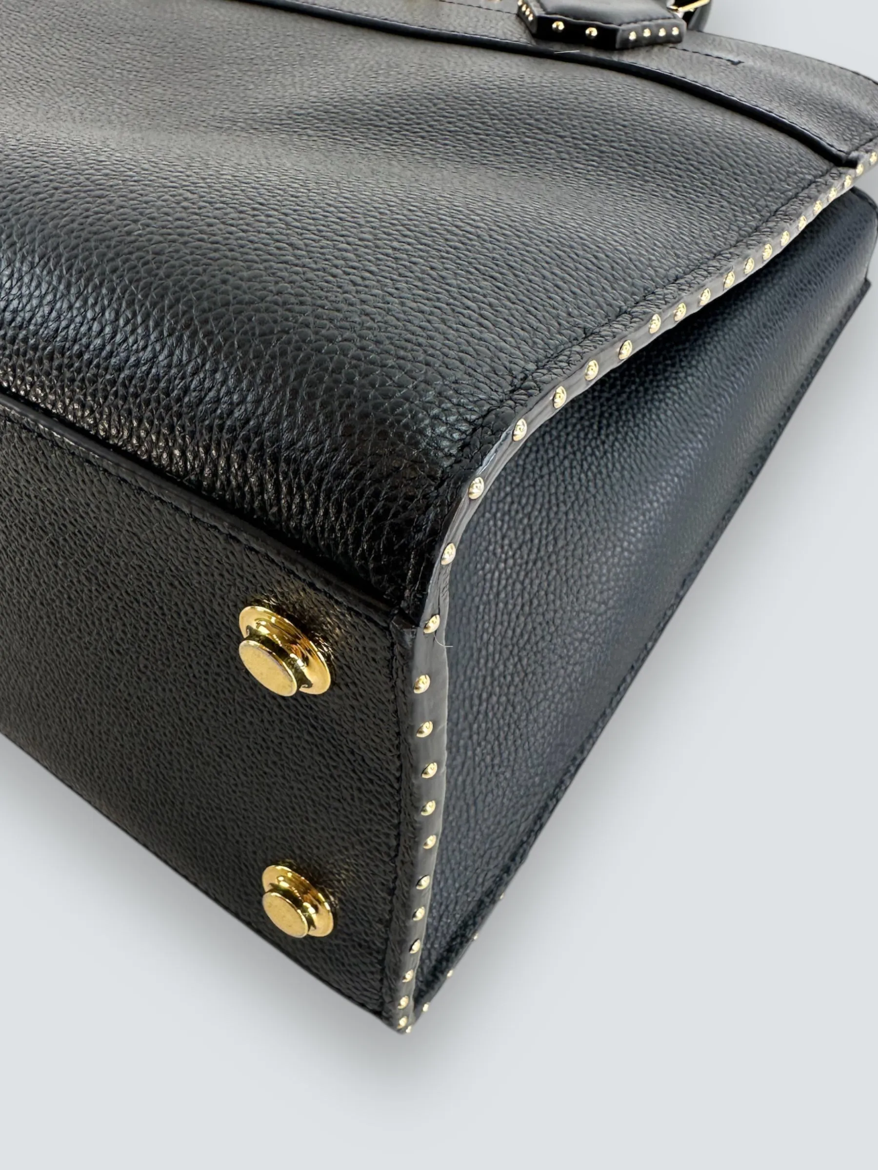 Louis Vuitton Black Leather City Steamer Tote