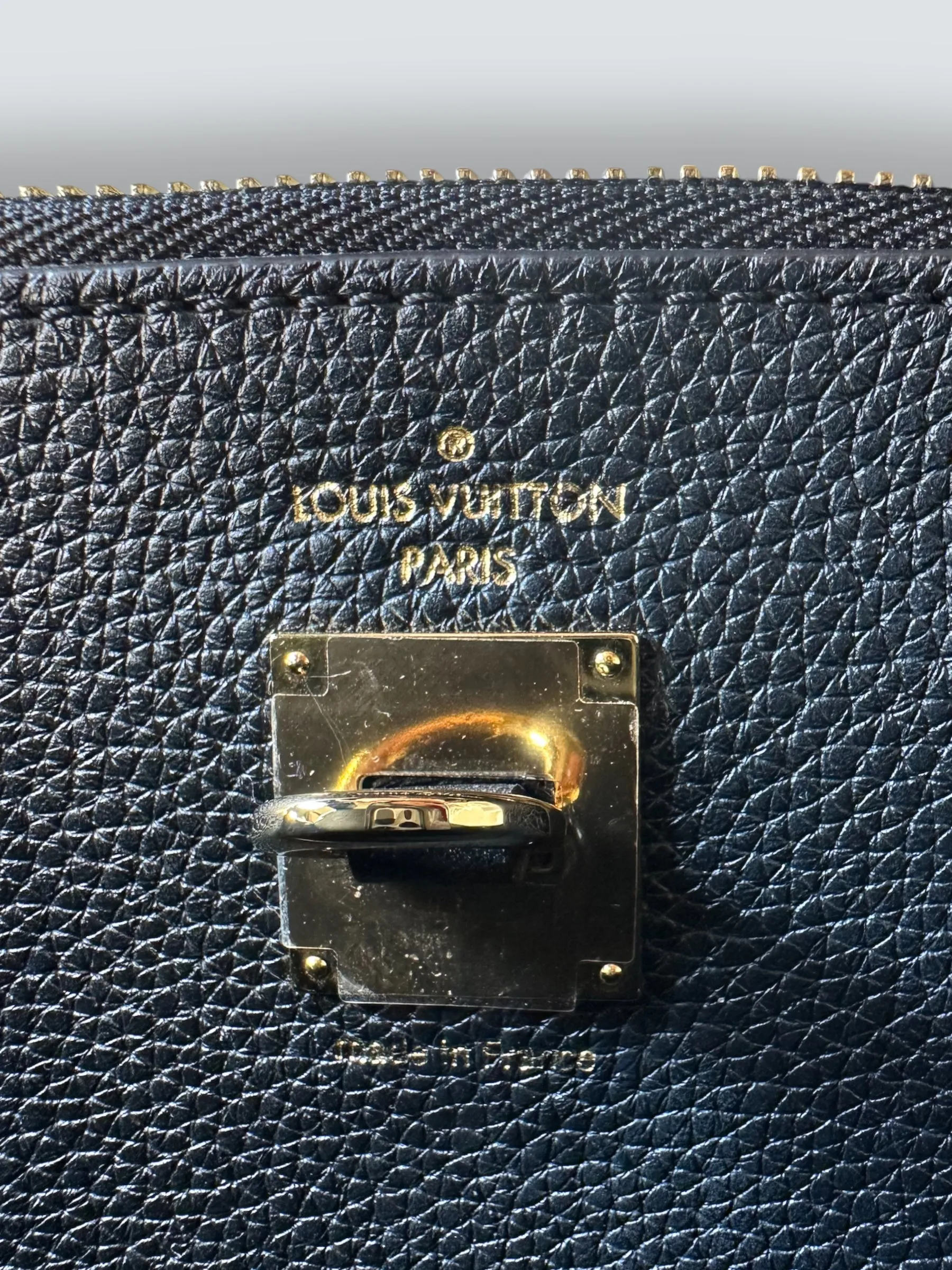 Louis Vuitton Black Leather City Steamer Tote