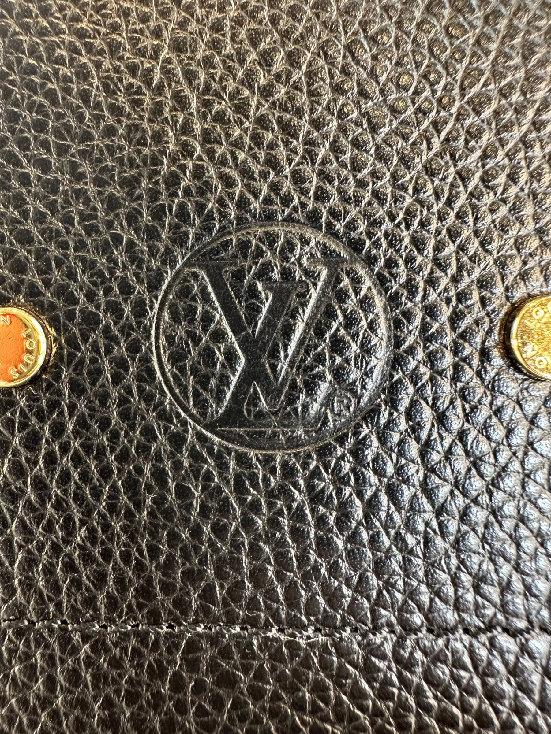 Louis Vuitton Black Leather City Steamer Tote