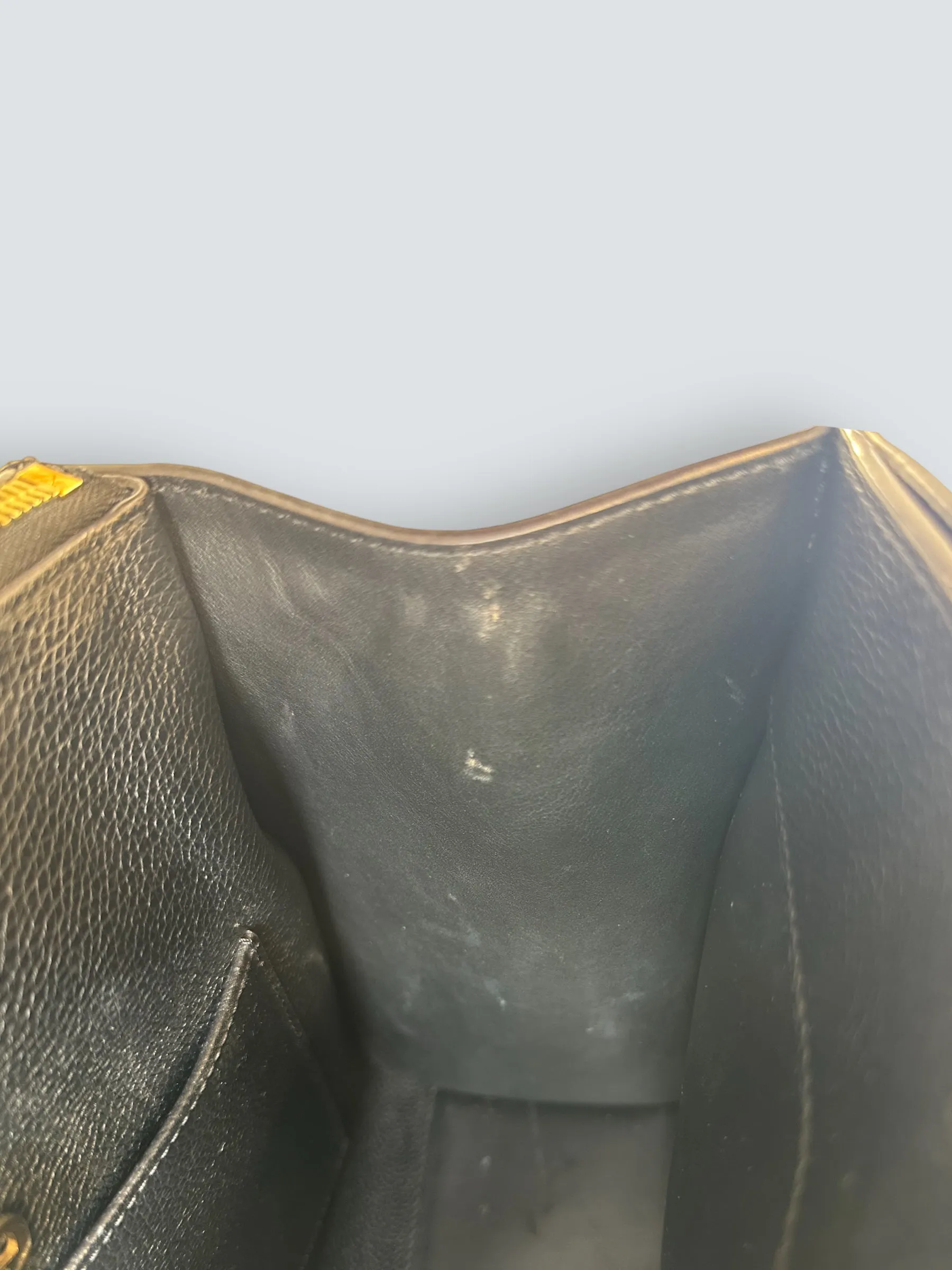 Louis Vuitton Black Leather City Steamer Tote