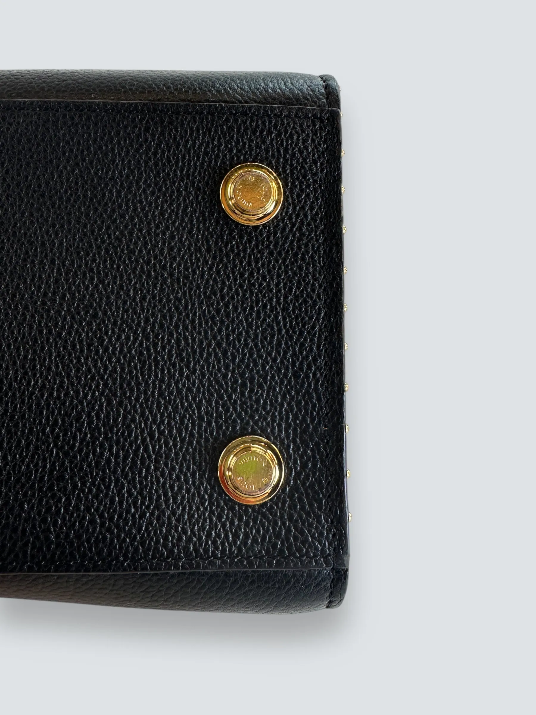 Louis Vuitton Black Leather City Steamer Tote