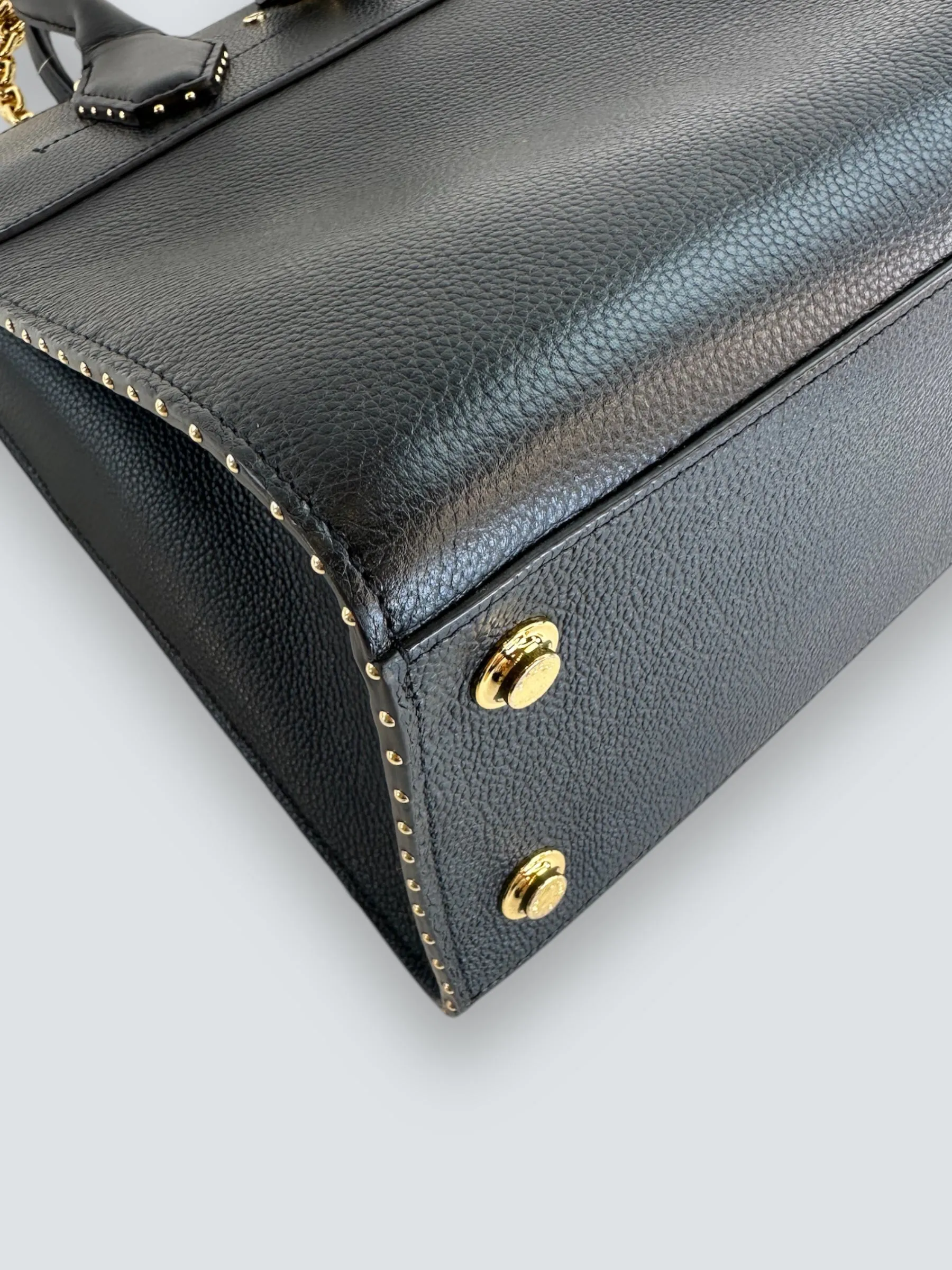 Louis Vuitton Black Leather City Steamer Tote