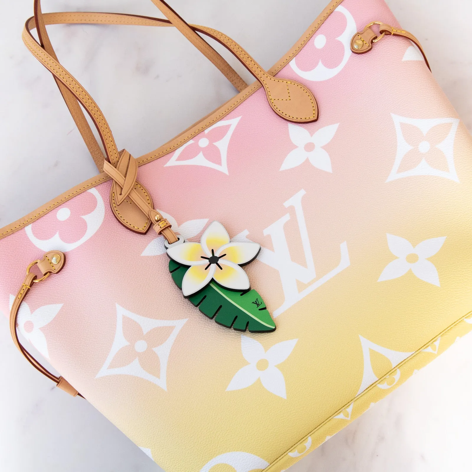 Louis Vuitton Monogram By The Pool Neverfull MM Rose Escale  Bag