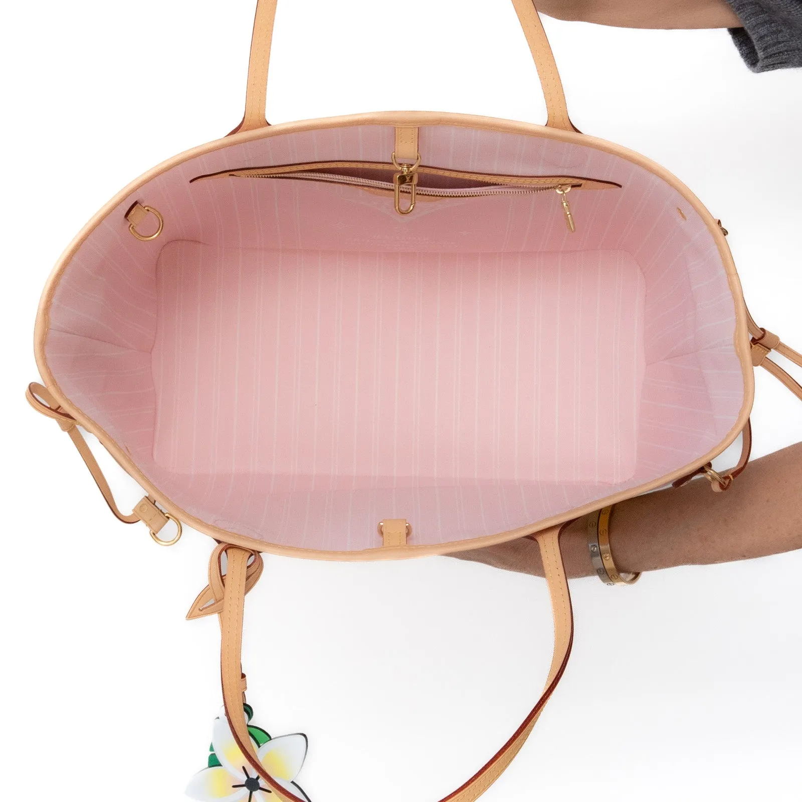 Louis Vuitton Monogram By The Pool Neverfull MM Rose Escale  Bag