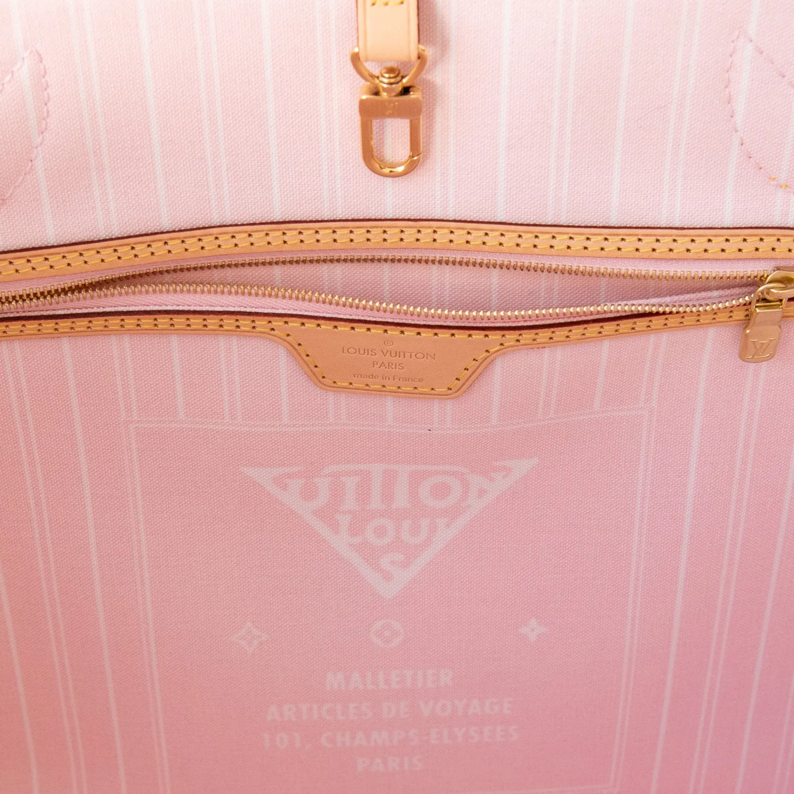 Louis Vuitton Monogram By The Pool Neverfull MM Rose Escale  Bag