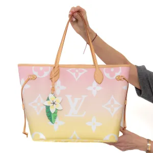 Louis Vuitton Monogram By The Pool Neverfull MM Rose Escale  Bag