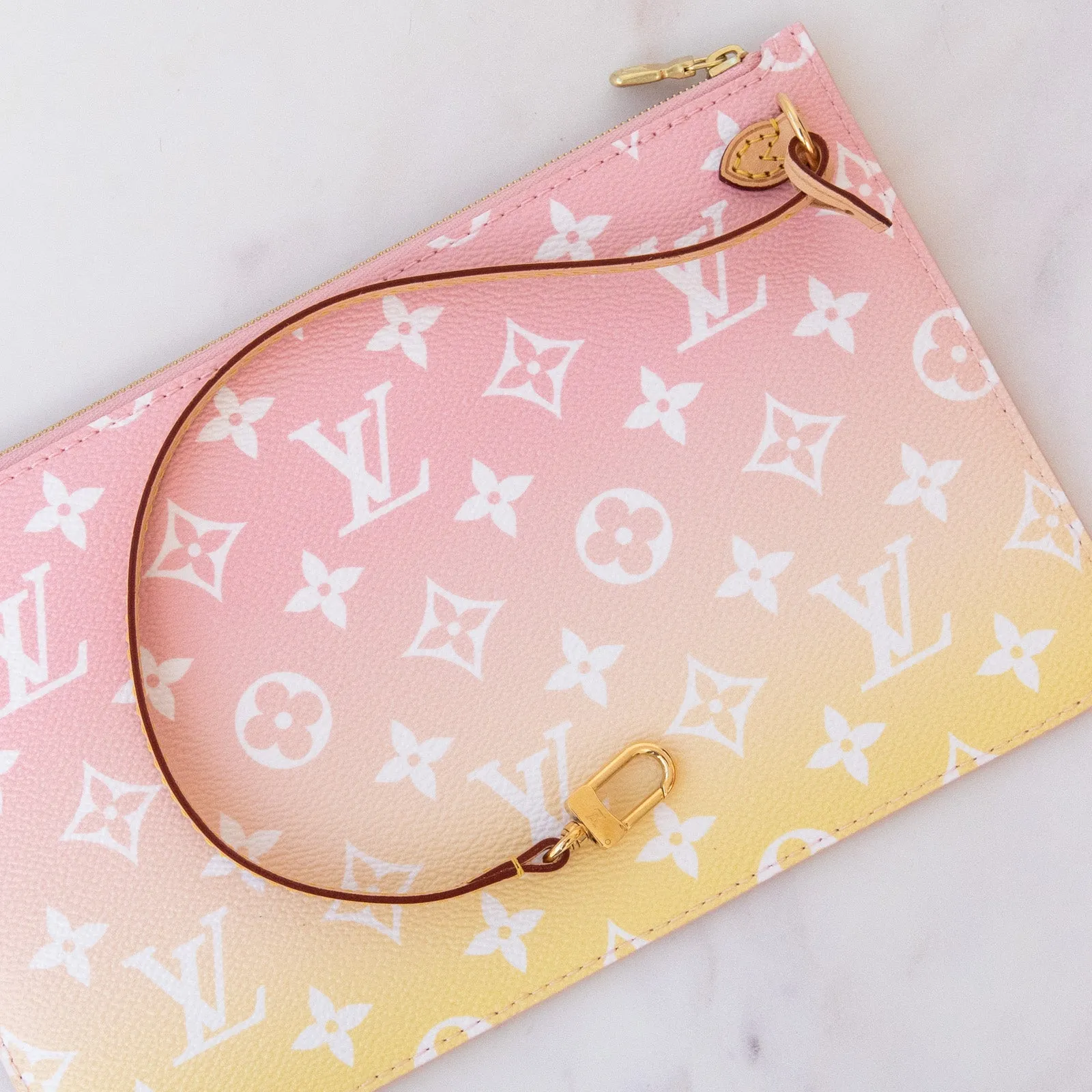 Louis Vuitton Monogram By The Pool Neverfull MM Rose Escale  Bag