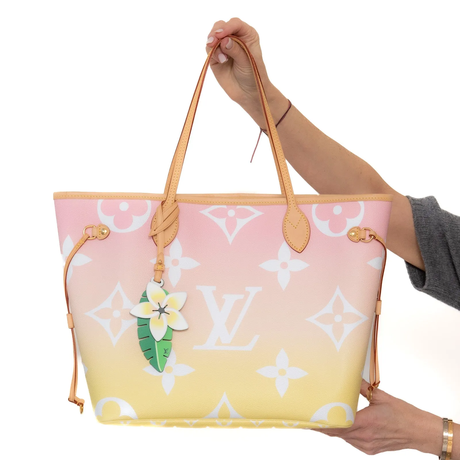 Louis Vuitton Monogram By The Pool Neverfull MM Rose Escale  Bag