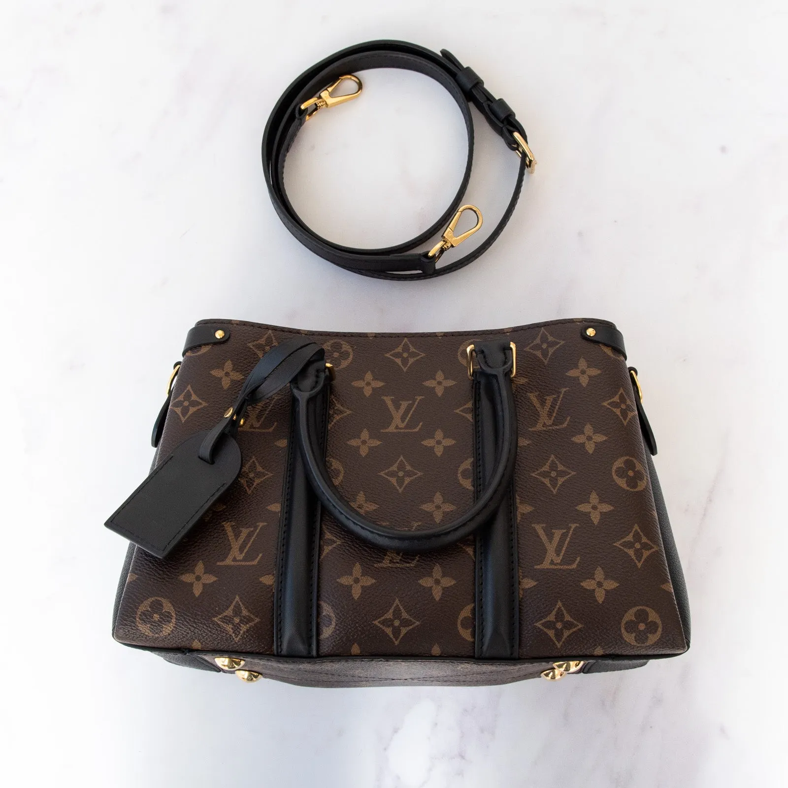 Louis Vuitton  Monogram Soufflot BB Black Bag
