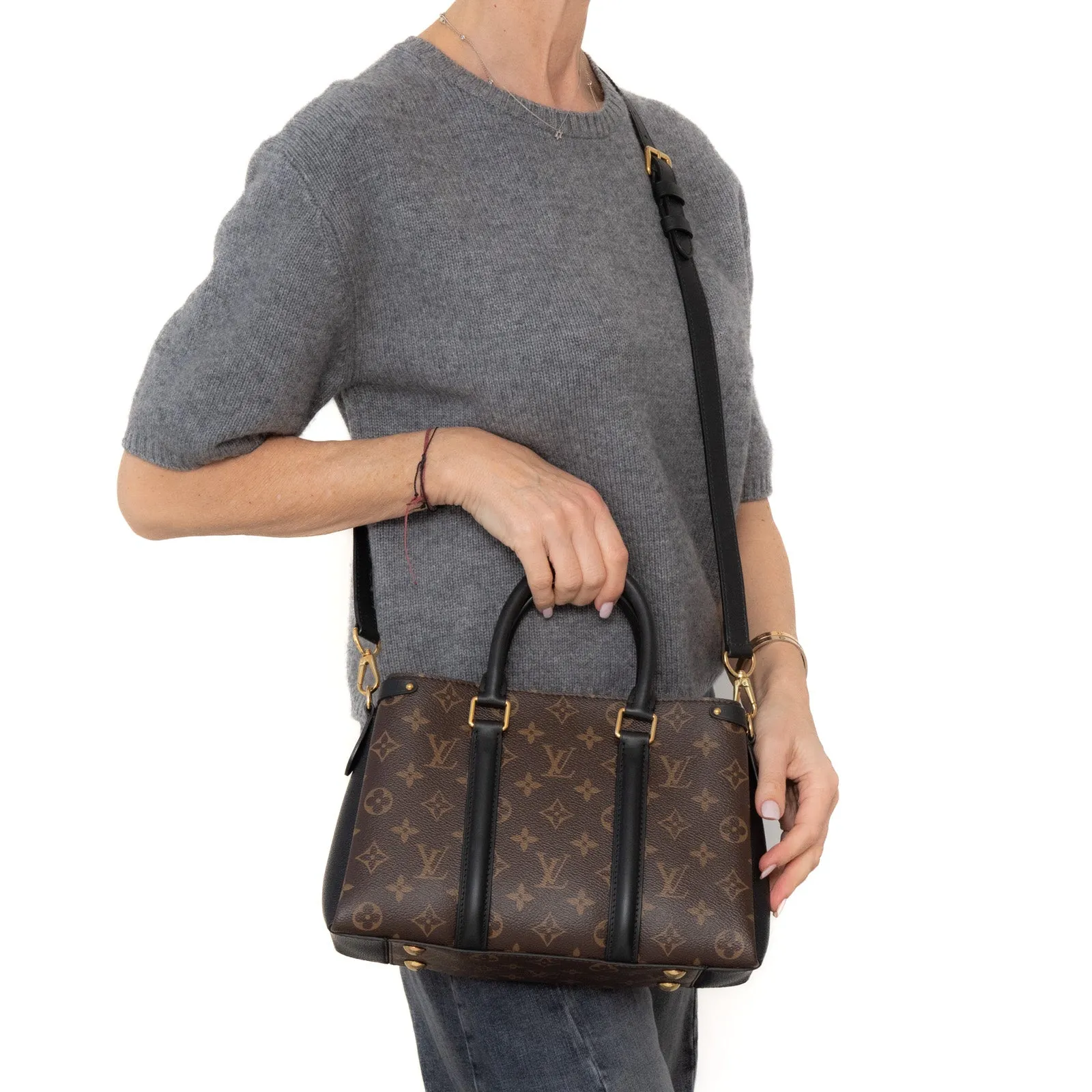 Louis Vuitton  Monogram Soufflot BB Black Bag