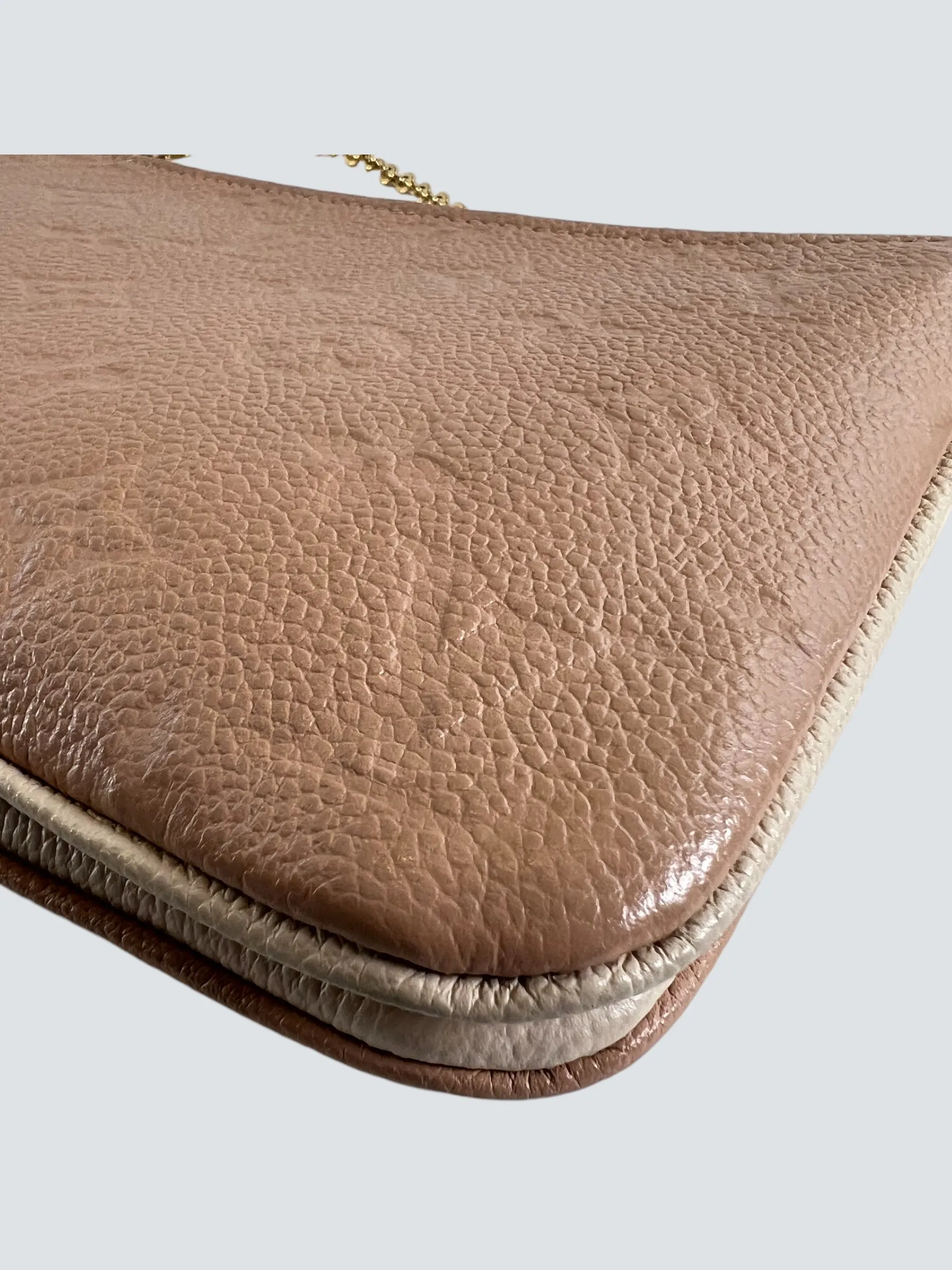 Louis Vuitton Two-Tone Cream Empriente Leather Crossbody Pochette