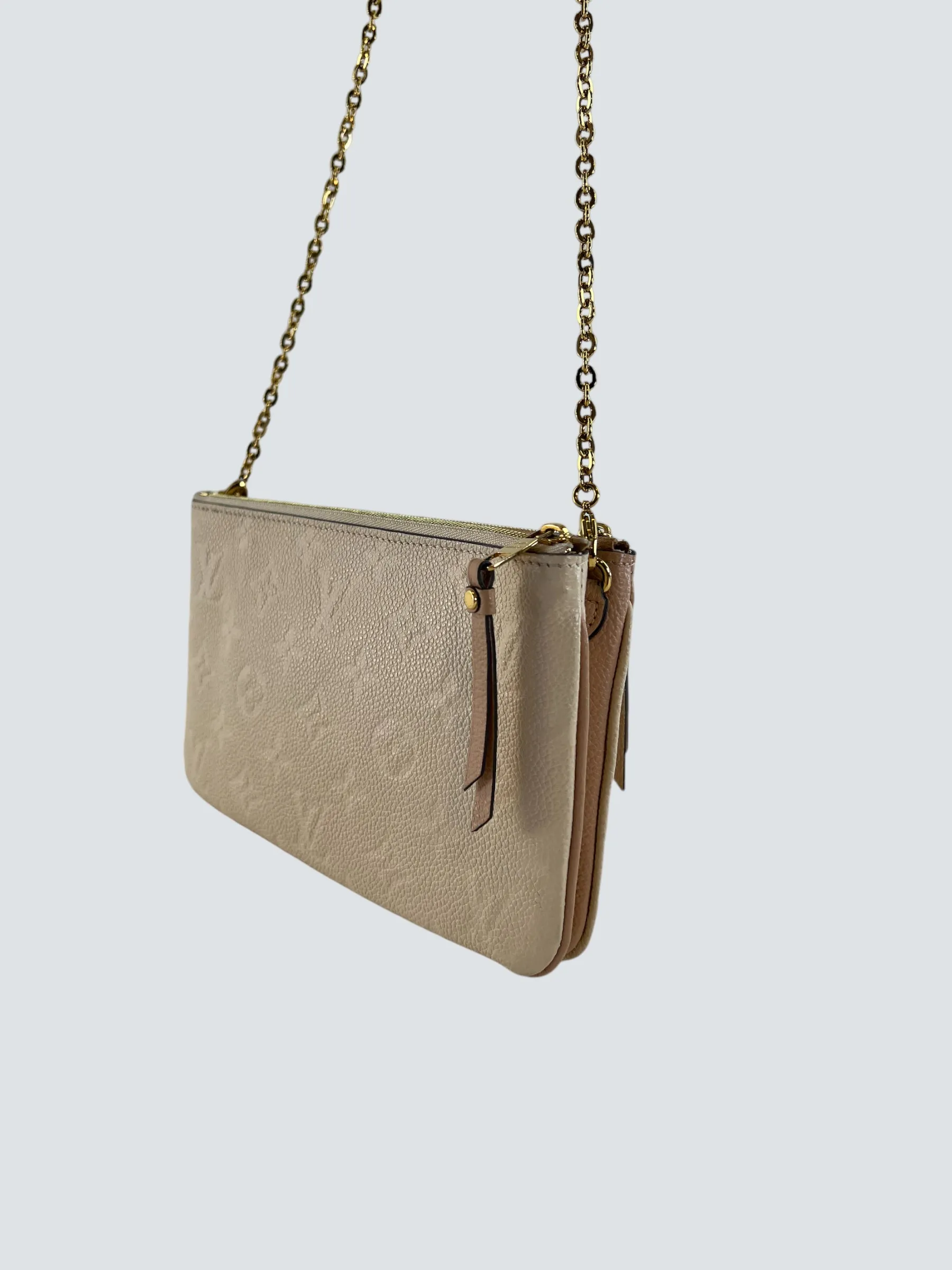 Louis Vuitton Two-Tone Cream Empriente Leather Crossbody Pochette
