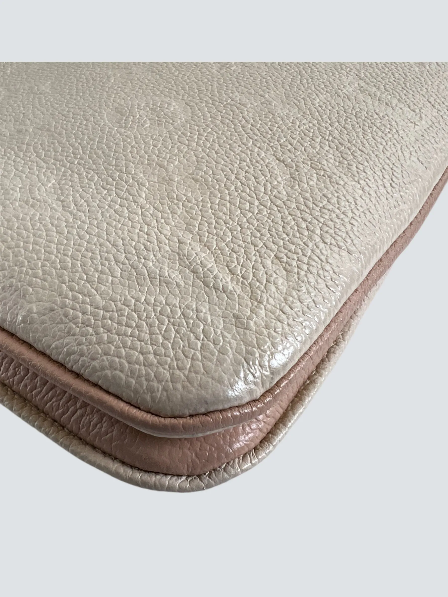 Louis Vuitton Two-Tone Cream Empriente Leather Crossbody Pochette