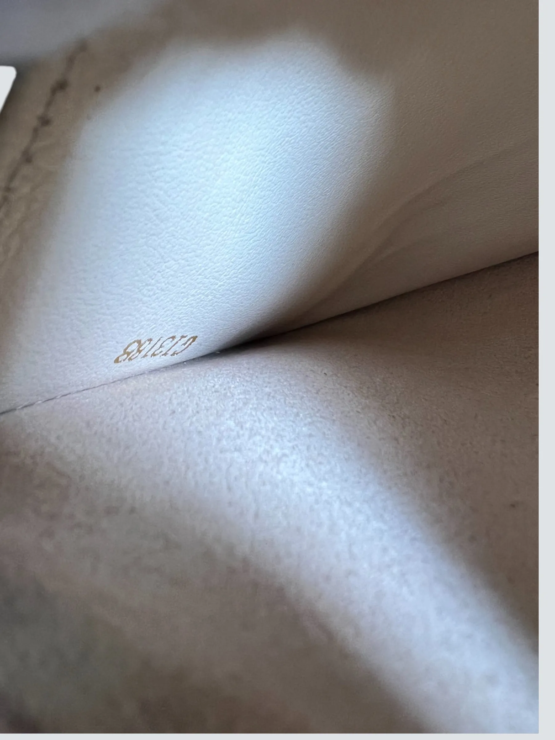Louis Vuitton Two-Tone Cream Empriente Leather Crossbody Pochette
