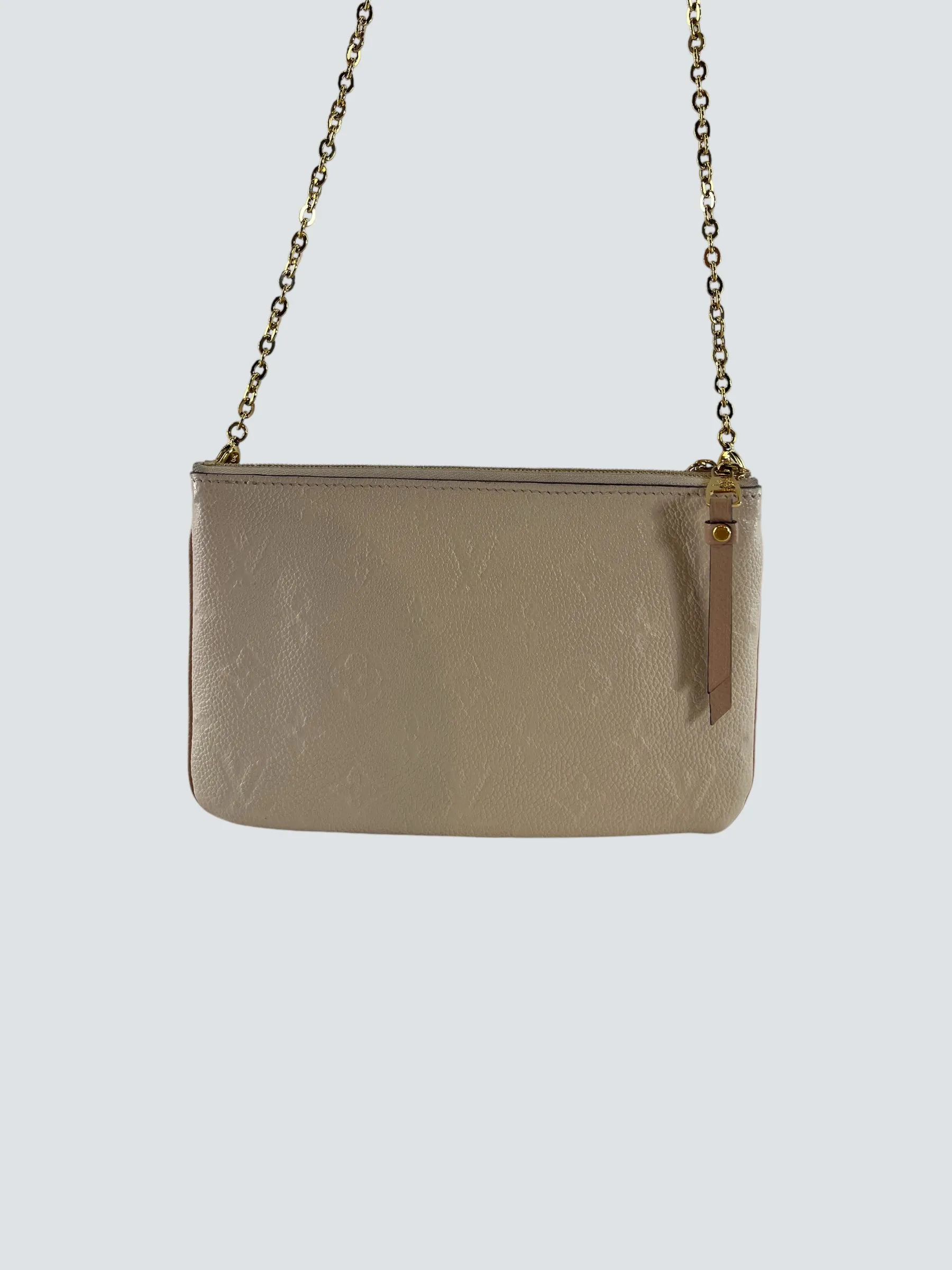 Louis Vuitton Two-Tone Cream Empriente Leather Crossbody Pochette
