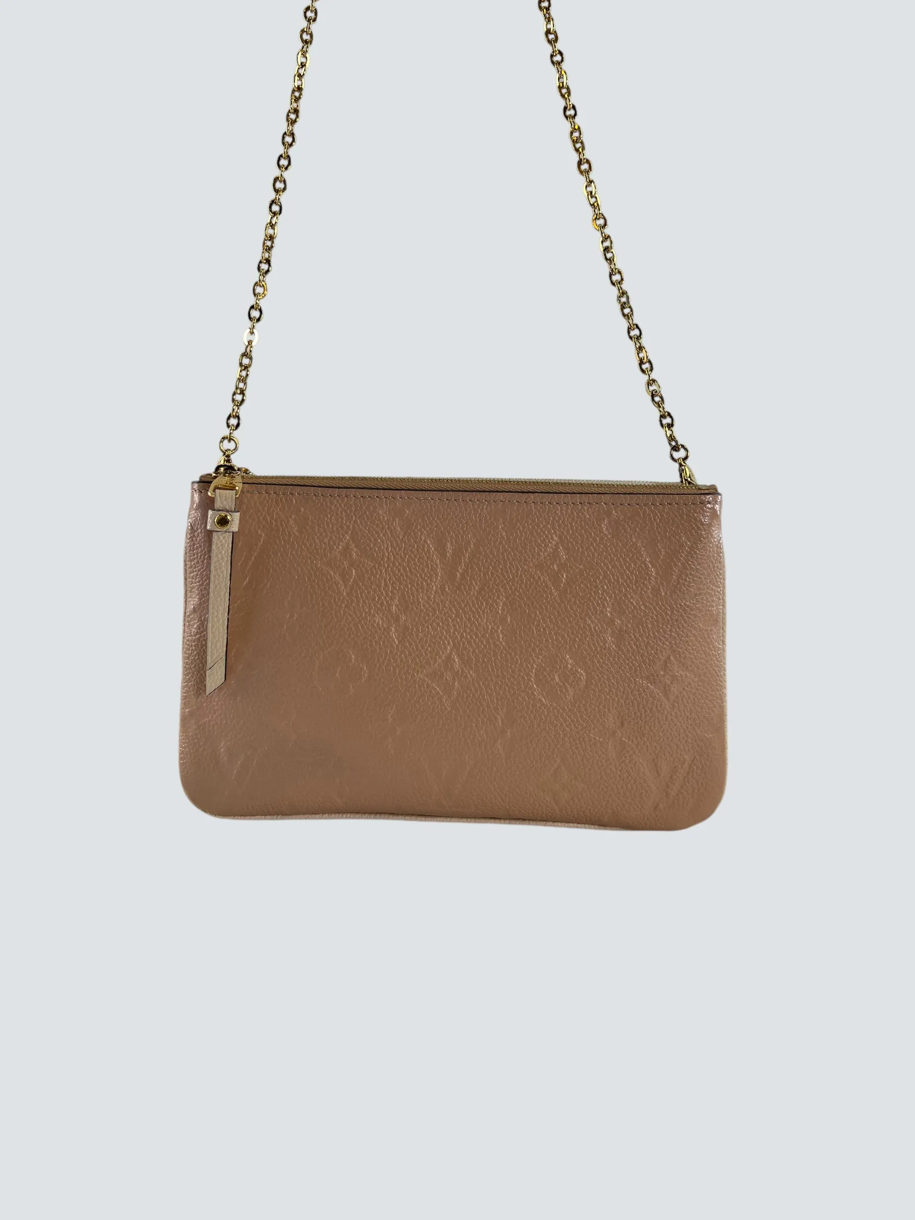 Louis Vuitton Two-Tone Cream Empriente Leather Crossbody Pochette