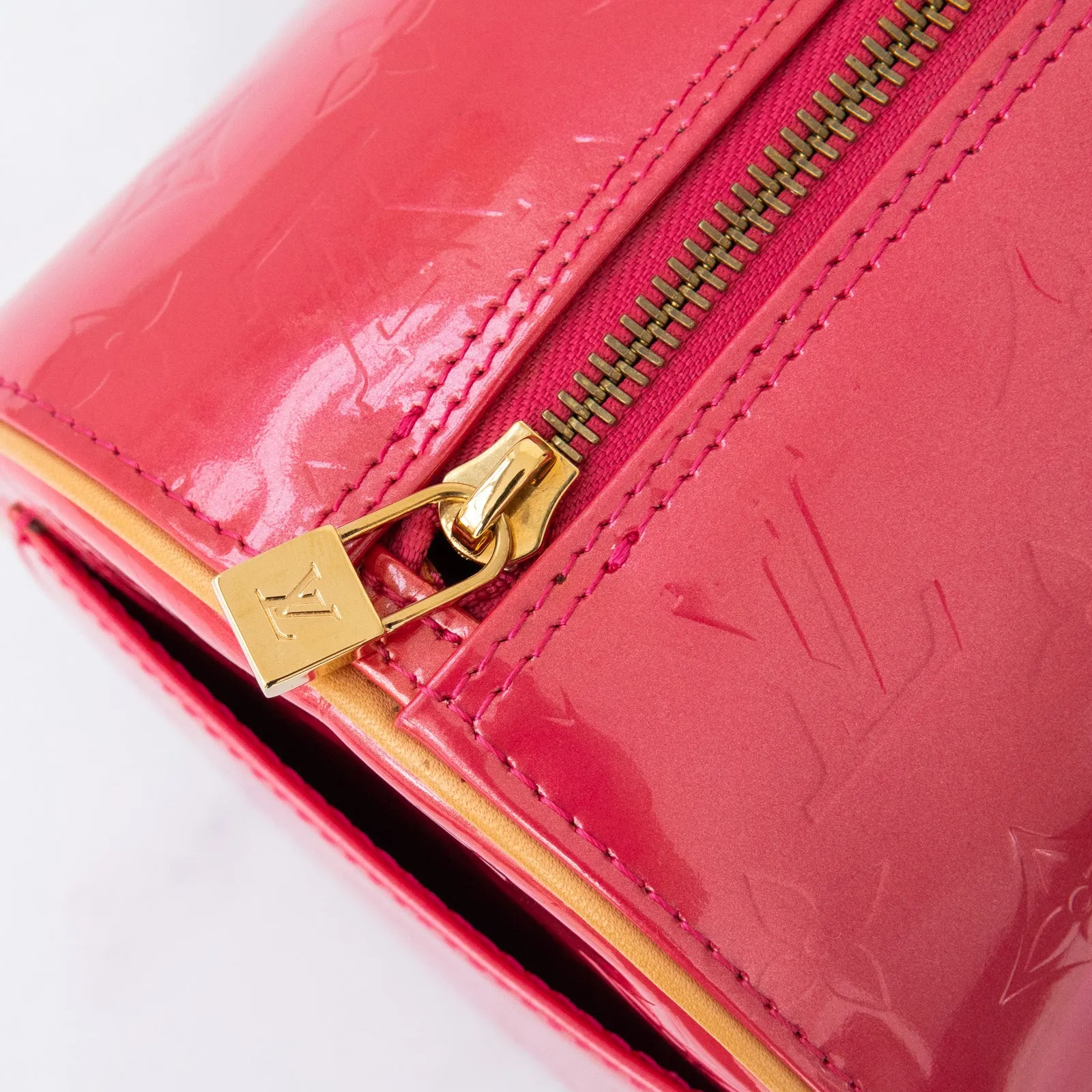 Louis Vuitton Vernis Bedford Framboise Monogram Patent Bag