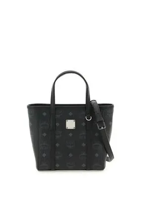 M.C.M AREN TOP-ZIP SHOPPER IN VISETOS HANDBAG
