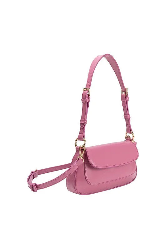 Melie Bianco Amari Orchid Recycled Vegan Shoulder Bag