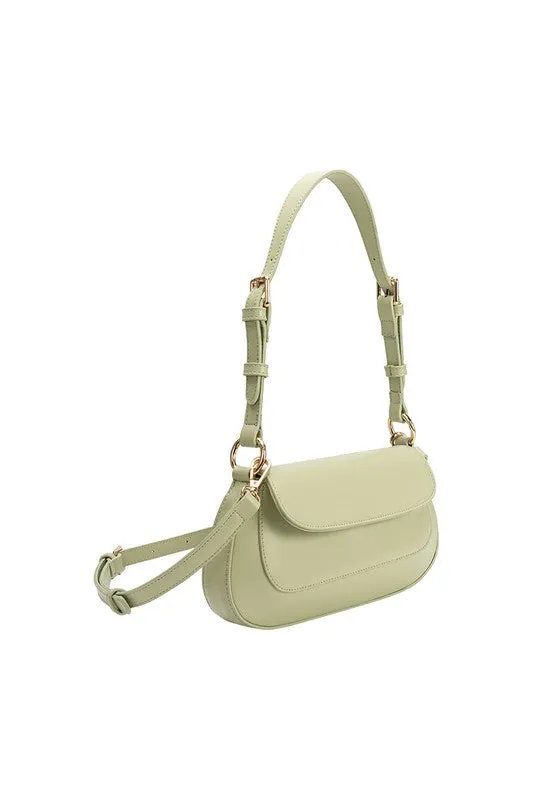 Melie Bianco Amari Pistachio Recycled Vegan Shoulder Bag