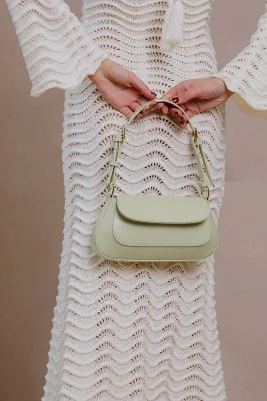 Melie Bianco Amari Pistachio Recycled Vegan Shoulder Bag