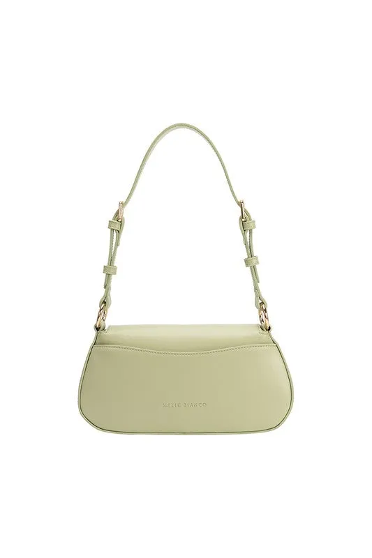 Melie Bianco Amari Pistachio Recycled Vegan Shoulder Bag