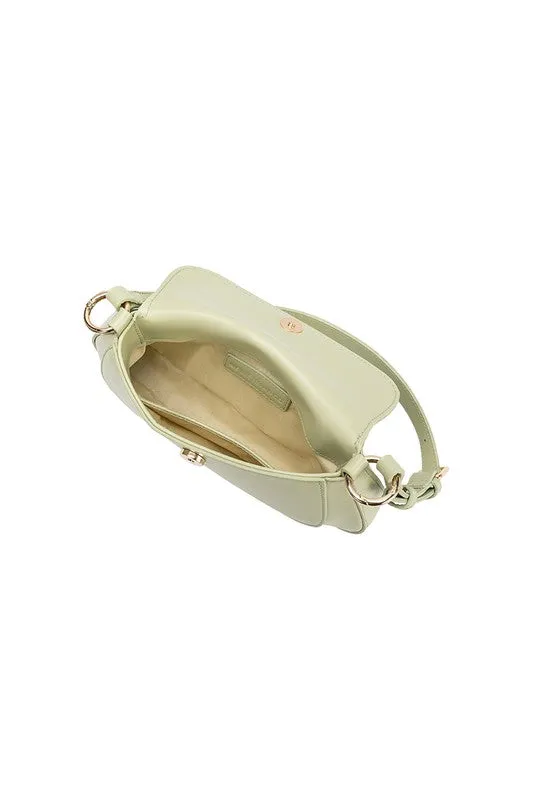 Melie Bianco Amari Pistachio Recycled Vegan Shoulder Bag