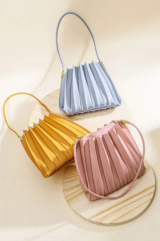 Melie Bianco Carrie Blush Medium Vegan Shoulder Bag