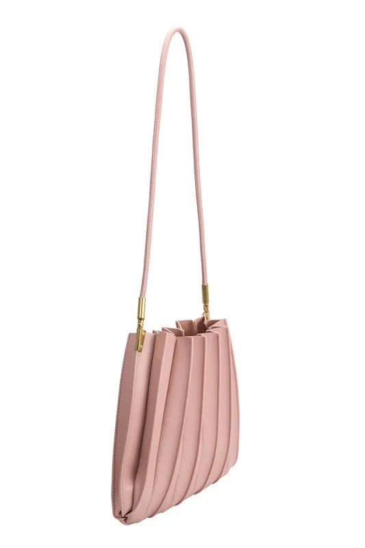 Melie Bianco Carrie Blush Medium Vegan Shoulder Bag